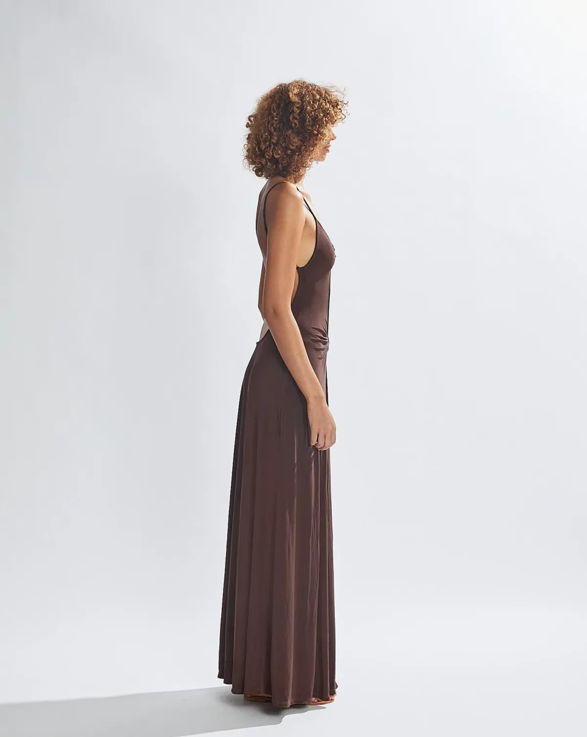 One Mile Sammy Maxi Dress Brown Size 6 - Image 2
