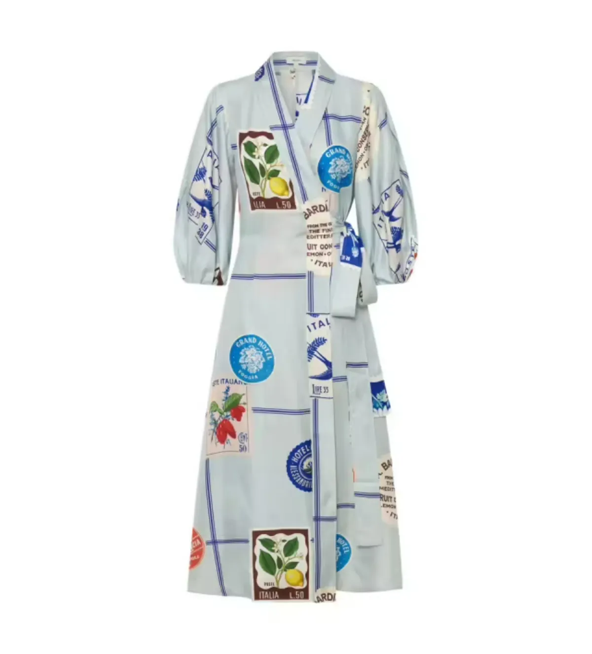 Oroton Picnic Midi Dress Print Size AU 14 - Image 4