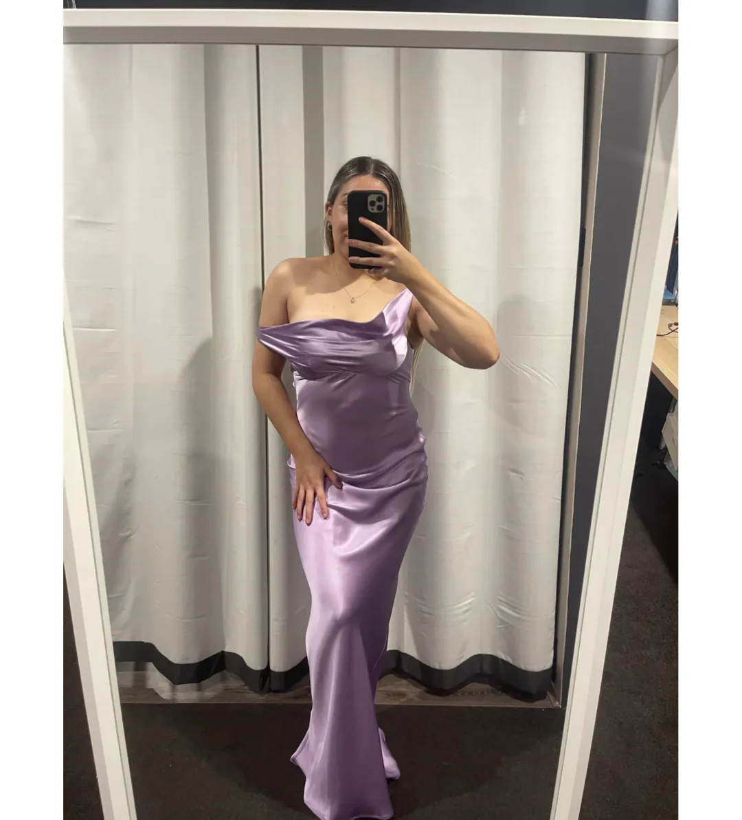 Natalie Rolt Purple Monika Gown Purple Size 1/AU 8 for rent on The Volte - main image