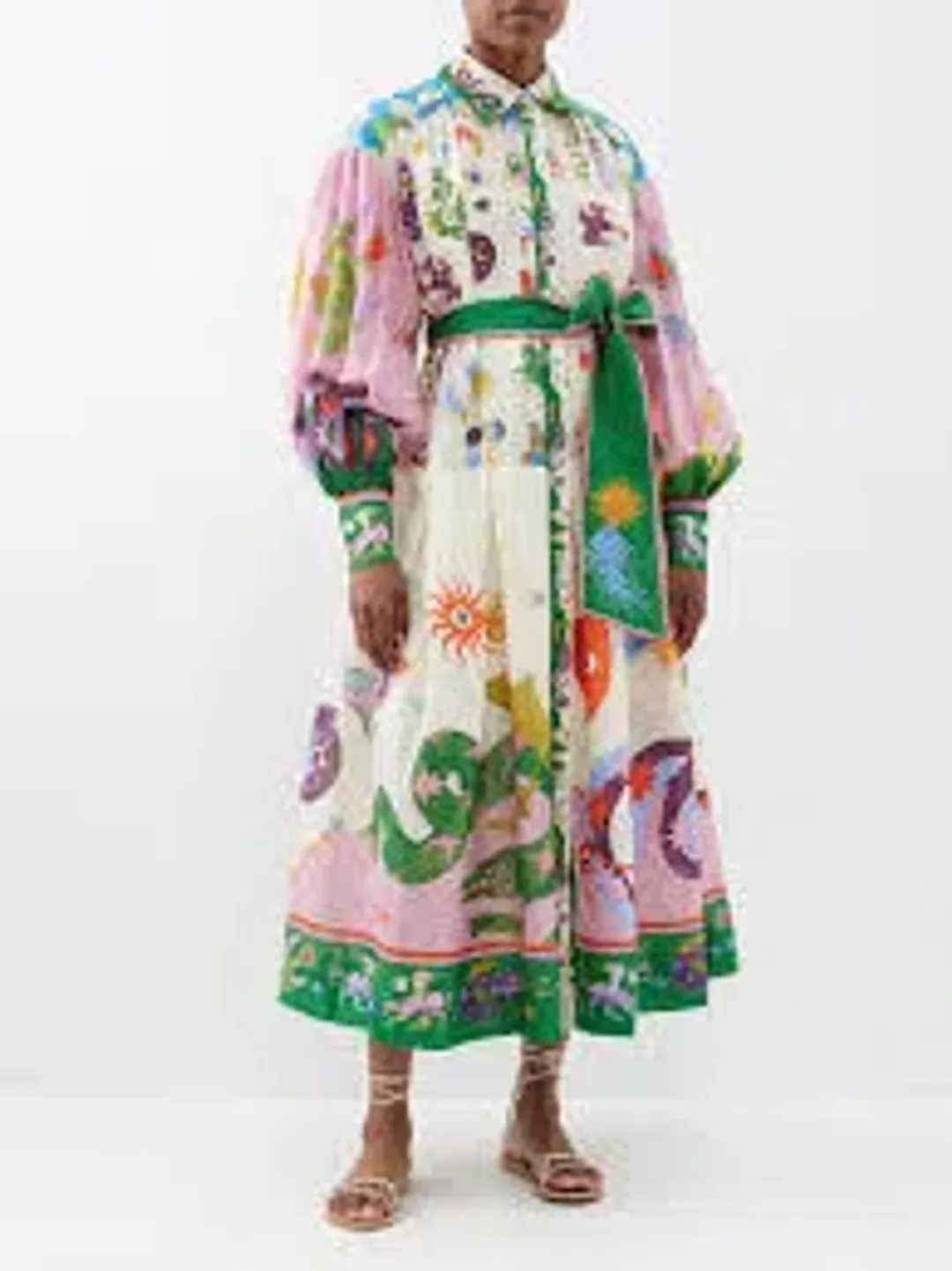 Alemais Seekers Shirtdress In Multi Size 10 for rent on The Volte - main image
