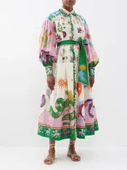 Alemais Seekers Shirtdress In Multi Size 10 for rent on The Volte - image 2