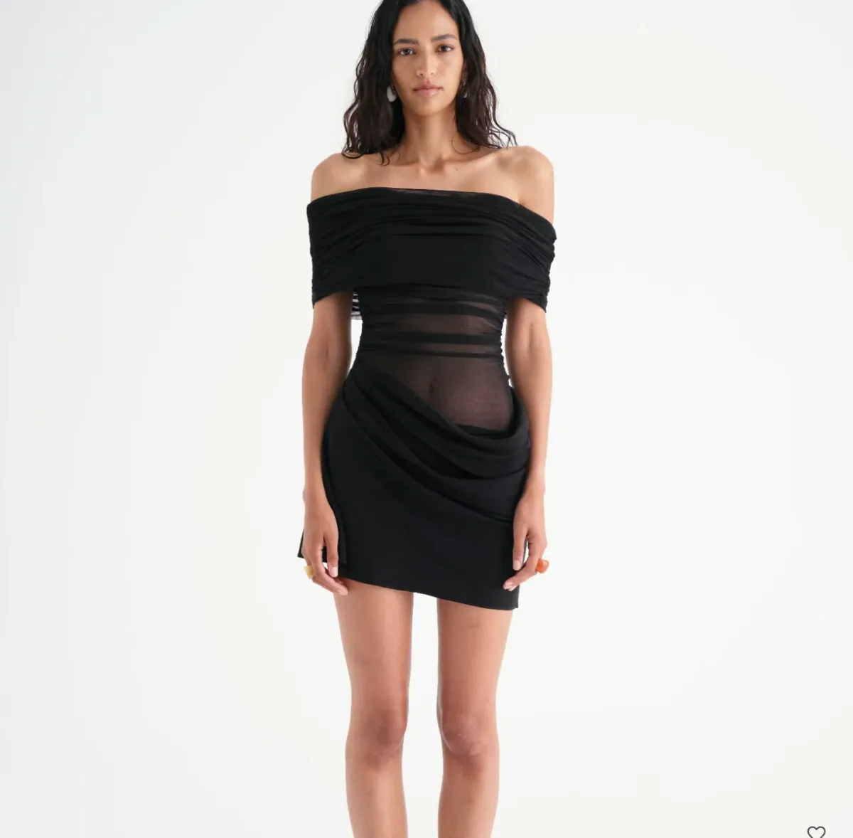BENNI Nico Off Shoulder Mini Dress for rent on The Volte - main image