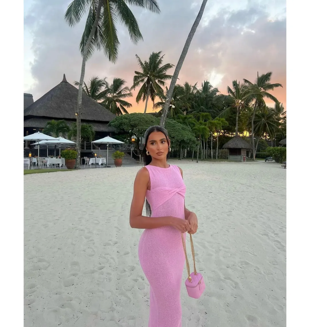 I Am Delilah Giselle Maxi Dress Raspberry Size S / AU 8 for rent on The Volte - main image