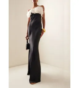 Rachel Gilbert Eyelar Gown Black/White Size 12 for rent on The Volte - image 1
