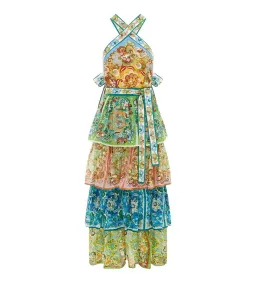 Alemais Dreamer Halter Midi Dress Multi Size 12 for rent on The Volte - image 3