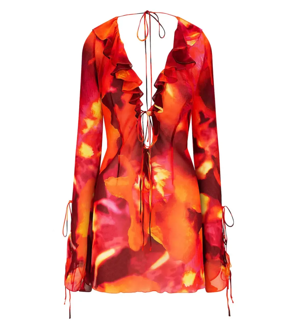 Rat & Boa Dali Dress Multi Size XS / AU 6 for rent on The Volte - main image