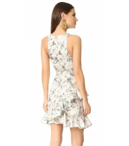 Zimmermann Bowerbird Flute Linen Mini Dress Floral Size 0 / Size AU 8 for rent on The Volte - image 3