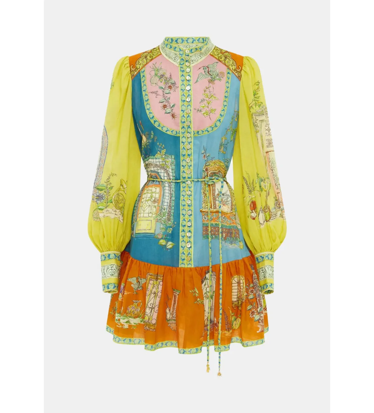 Alemais Monti Mini Dress Multi Size 10 - Image 2