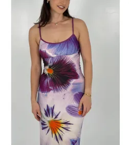 With Harper Lu Slip Maxi Dress Indigo Blossom Size S/AU 8 for rent on The Volte - image 4