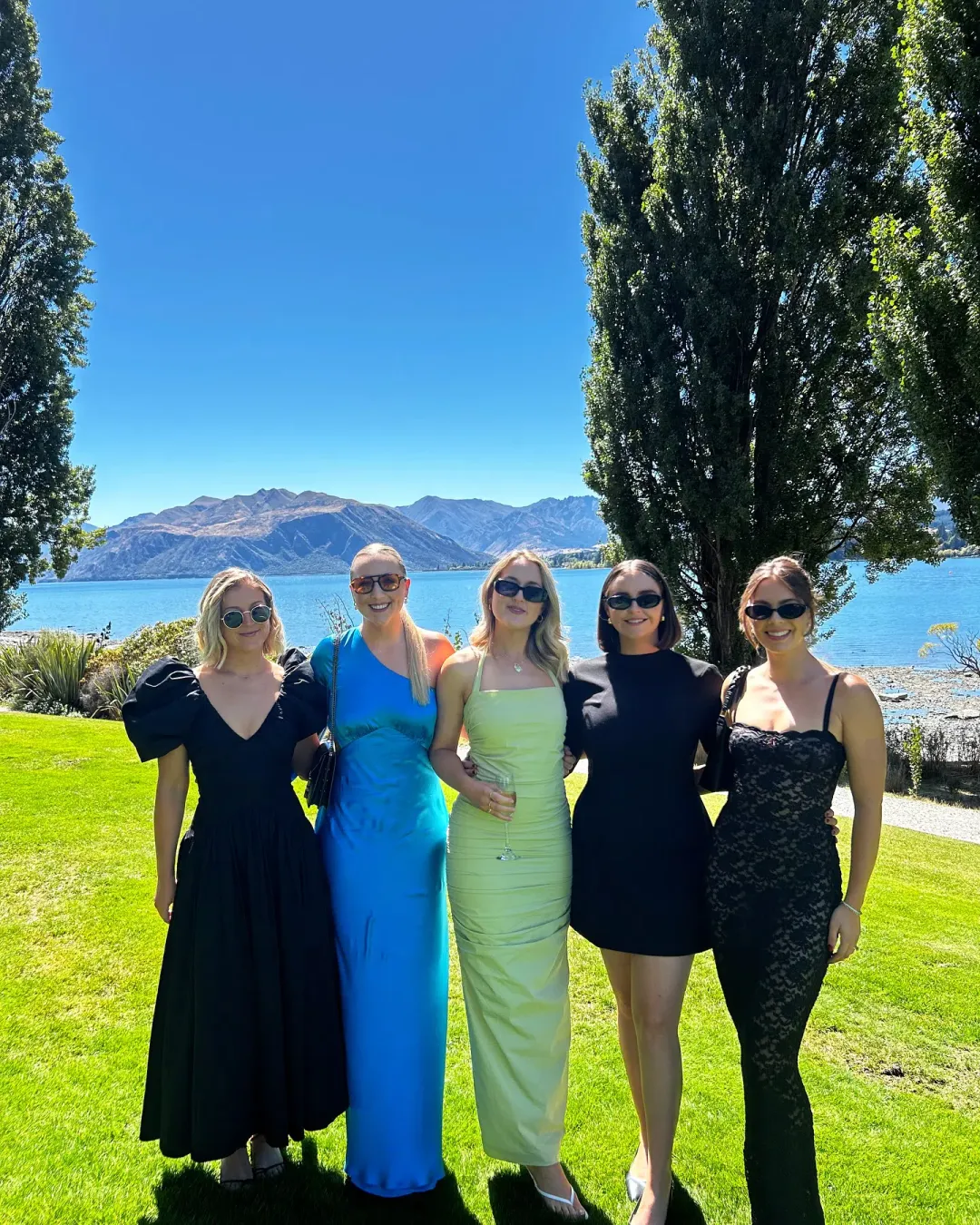 Aje Gabrielle Plunge Midi Dress Black Size 8 for rent on The Volte - main image