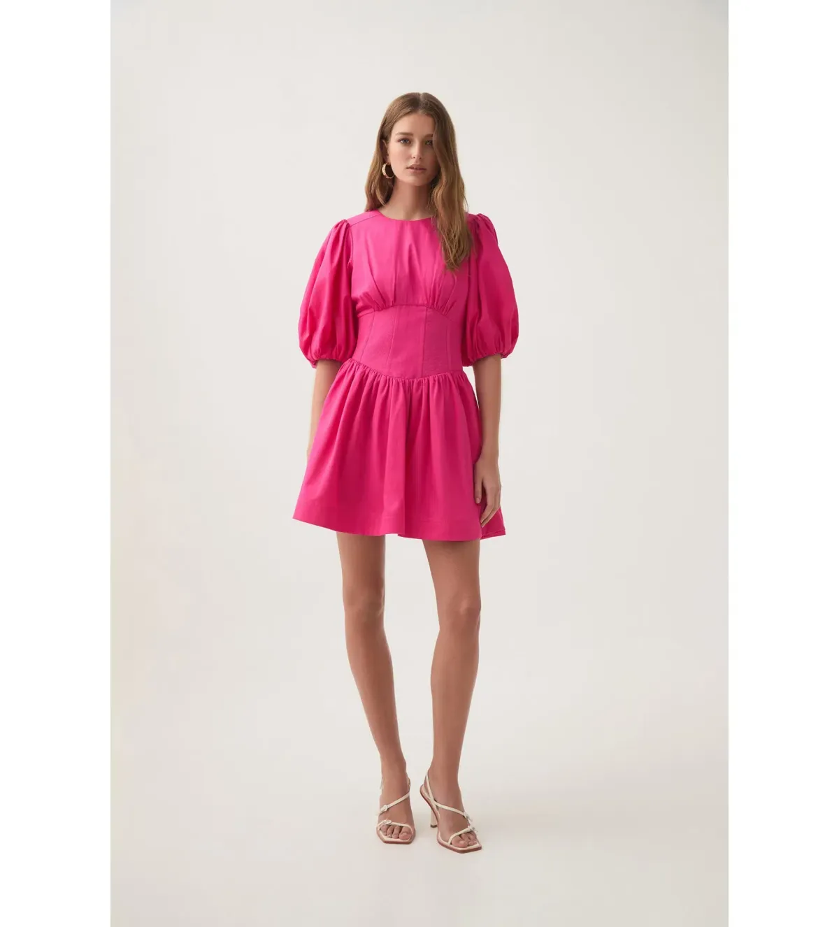 Aje Billie Corded Mini Dress Azalea Pink Size 14 - Image 1