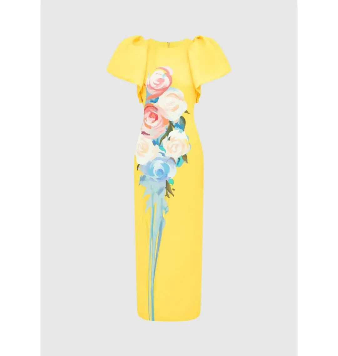 Leo Lin Lucinda Maxi Dress Bouquet Print Size 16 for rent on The Volte - main image