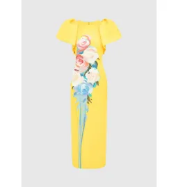 Leo Lin Lucinda Maxi Dress Bouquet Print Size 16 for rent on The Volte - image 3