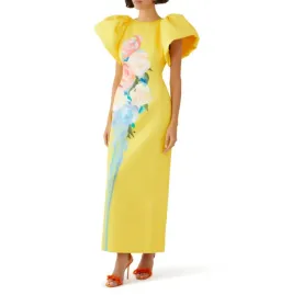 Leo Lin Lucinda Maxi Dress Bouquet Print Size 16 for rent on The Volte - image 1