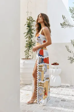 Zaco Capricci Dress Villagio Purple Maxi Size AU 6 for rent on The Volte - image 2