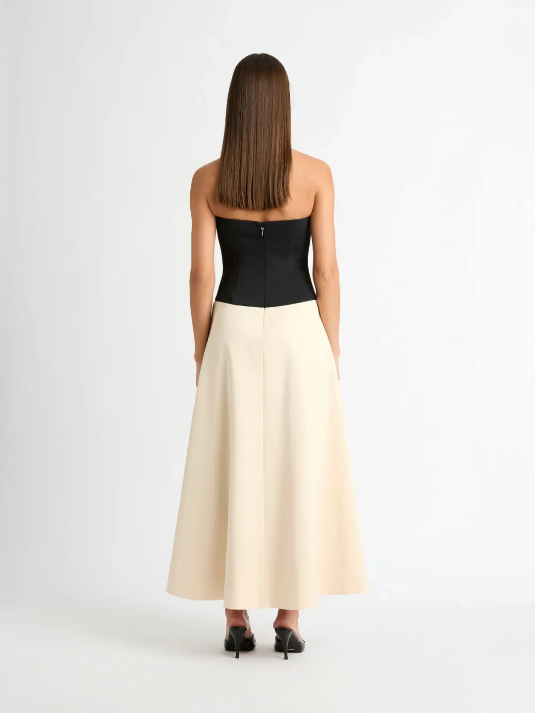 Sheike Grace Gown Cream & Black Size 8 for rent on The Volte - main image