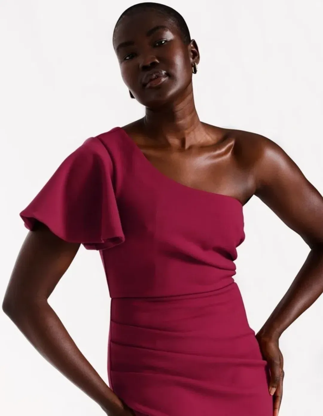 Wayne Cooper Crimson Midi Dress Size AU 10 for rent on The Volte - main image