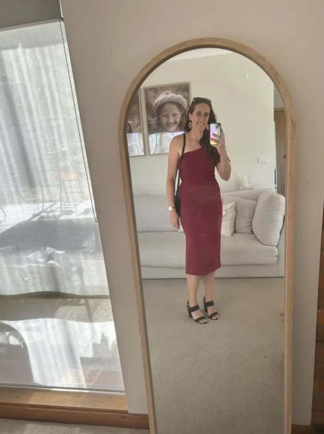 Wayne Cooper Crimson Midi Dress Size AU 10 for rent on The Volte - main image