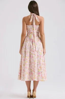 House of CB Adabella Halter Midi Sundress Meadow Print Size L / AU 14 for rent on The Volte - image 4