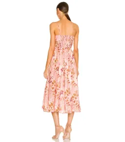 Zimmermann Rosa Laced Picnic Dress Pink Floral Size AU 10 for rent on The Volte - image 2