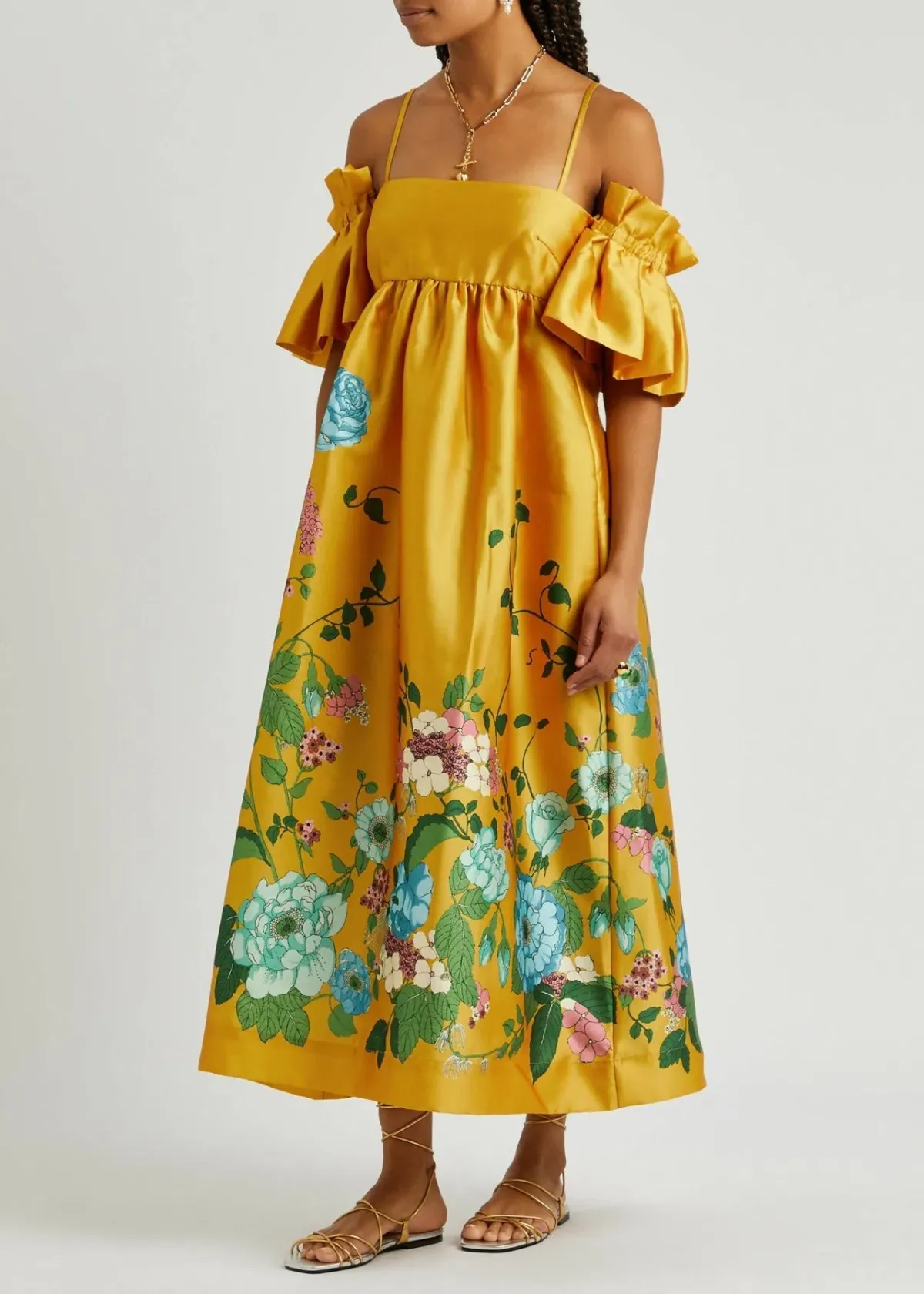 Alemais Dana Midi Dress in Marigold Size 8 - Image 1