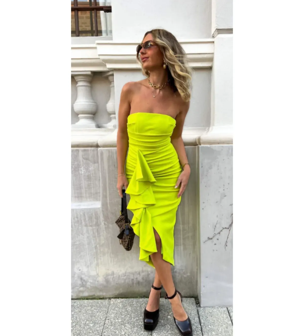 Azzurielle Alanis Midi Dress Green Size 18 - Image 1