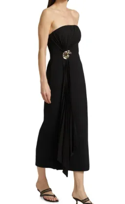 Acler Whitnell Bandeau Midi Black Dress Size AU 8 for rent on The Volte - image 4