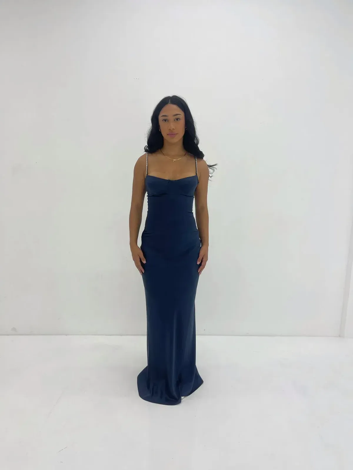 Natalie Rolt Cecilia Gown Maxi Navy Size AU 8 for rent on The Volte - main image