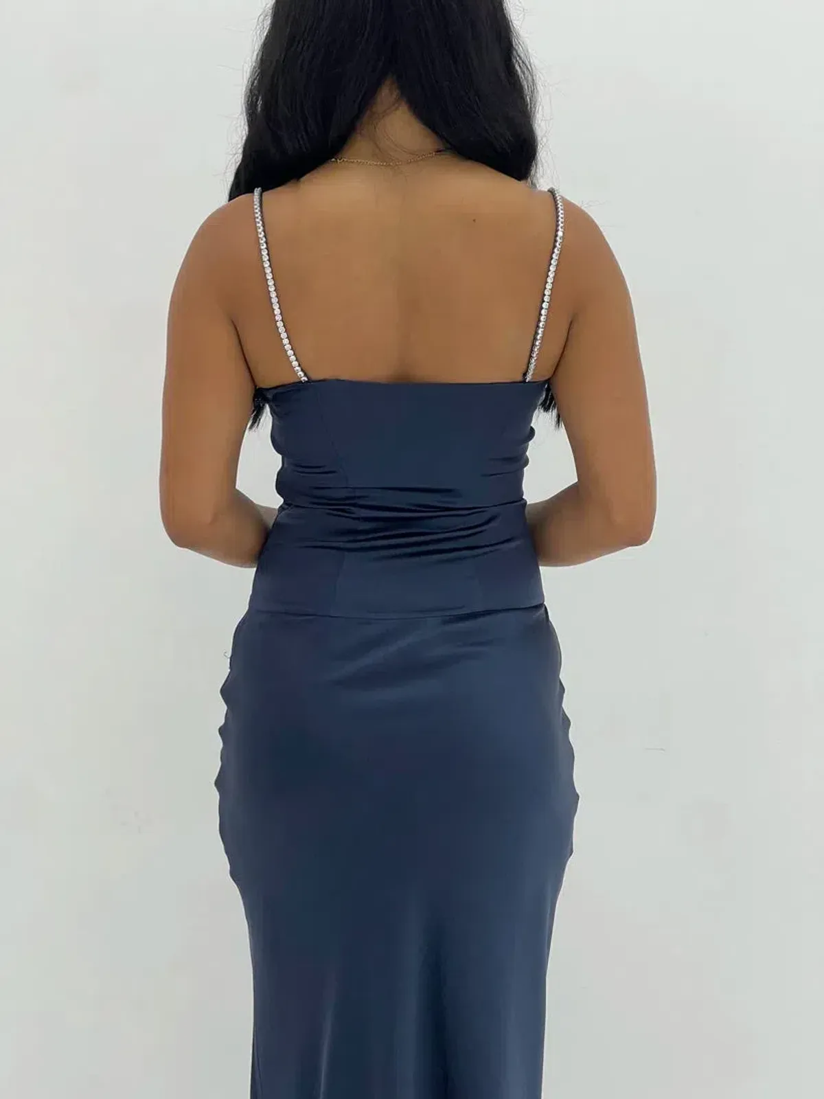 Natalie Rolt Cecilia Gown Maxi Navy Size AU 8 - Image 4