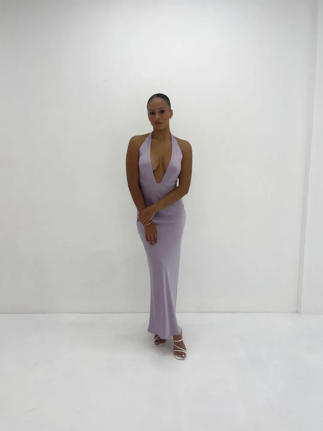 Natalie Rolt Angelica Gown Maxi Purple Size AU 8 for rent on The Volte - main image