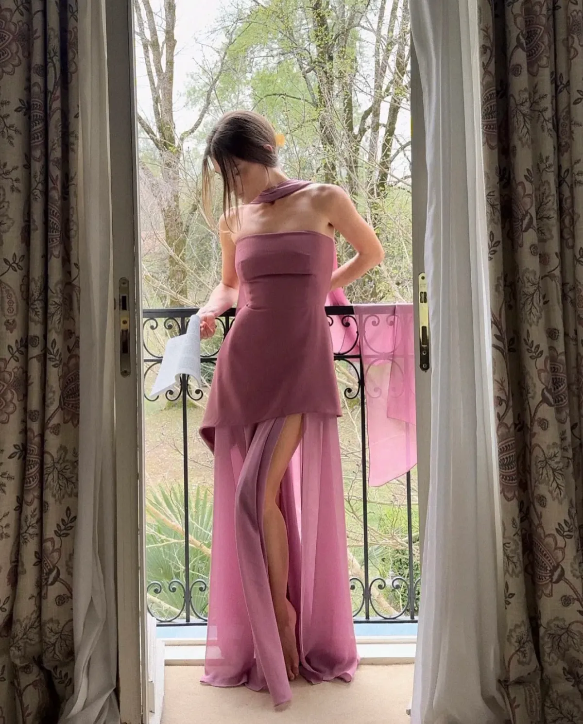 Matters Store Monaco Dress with Scarf Pink Size S / AU 8 - Image 1