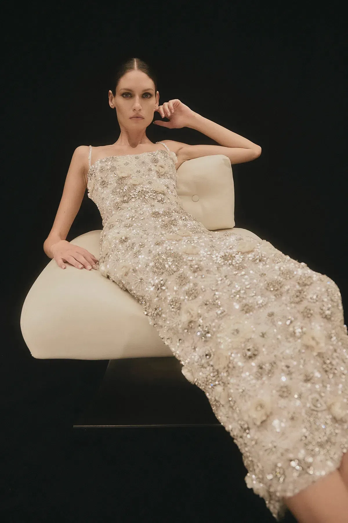 Rachel Gilbert Francesca Gown Dress Ivory Size 0 / AU 6 - Image 5