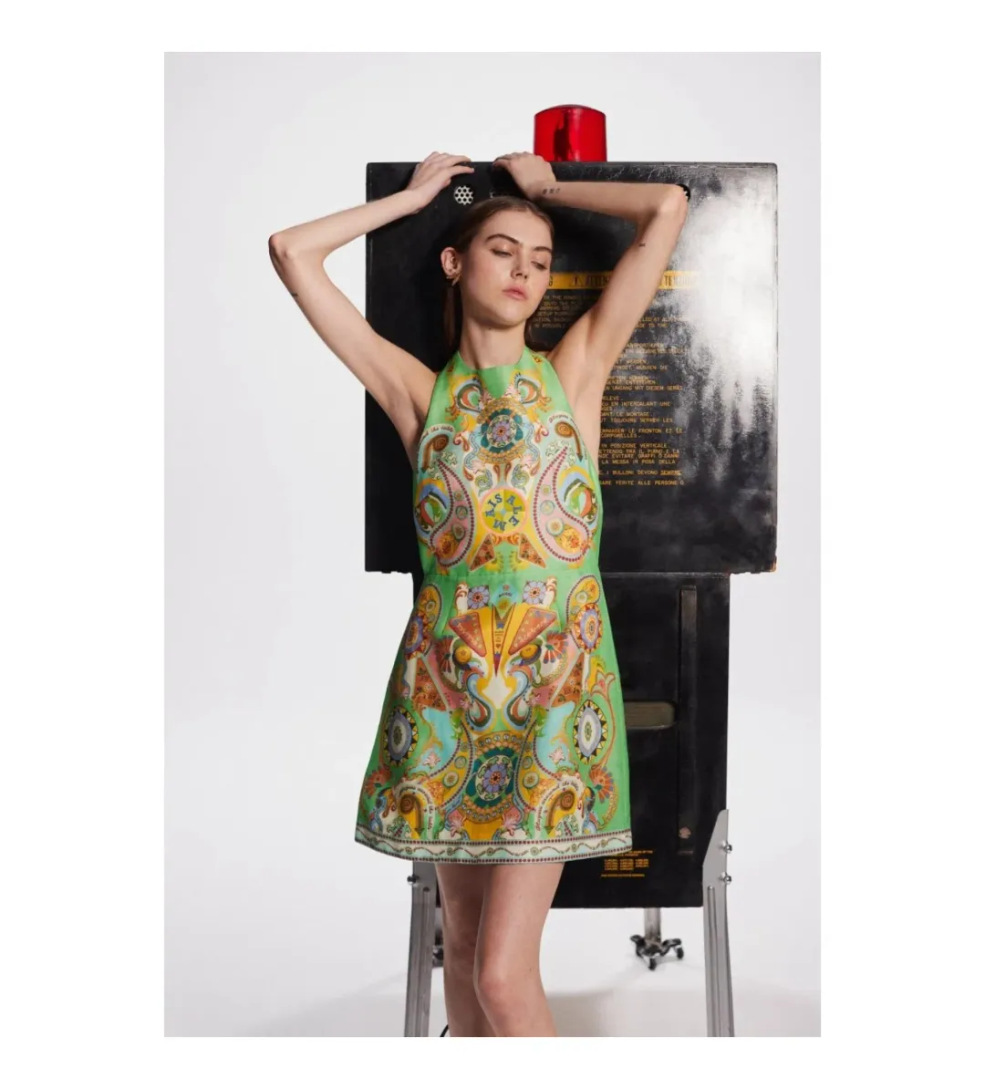 Alemais Pinball Print Mini Dress Multi Size AU 10 for rent on The Volte - main image