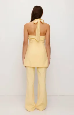 Irida Vest Dress Butter Yellow for rent on The Volte - image 3