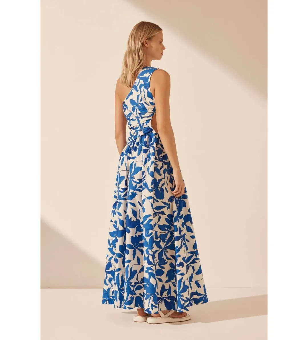 Shona Joy Bleue Asymmetrical Cut Out Maxi Dress Size AU 8 for rent on The Volte - main image