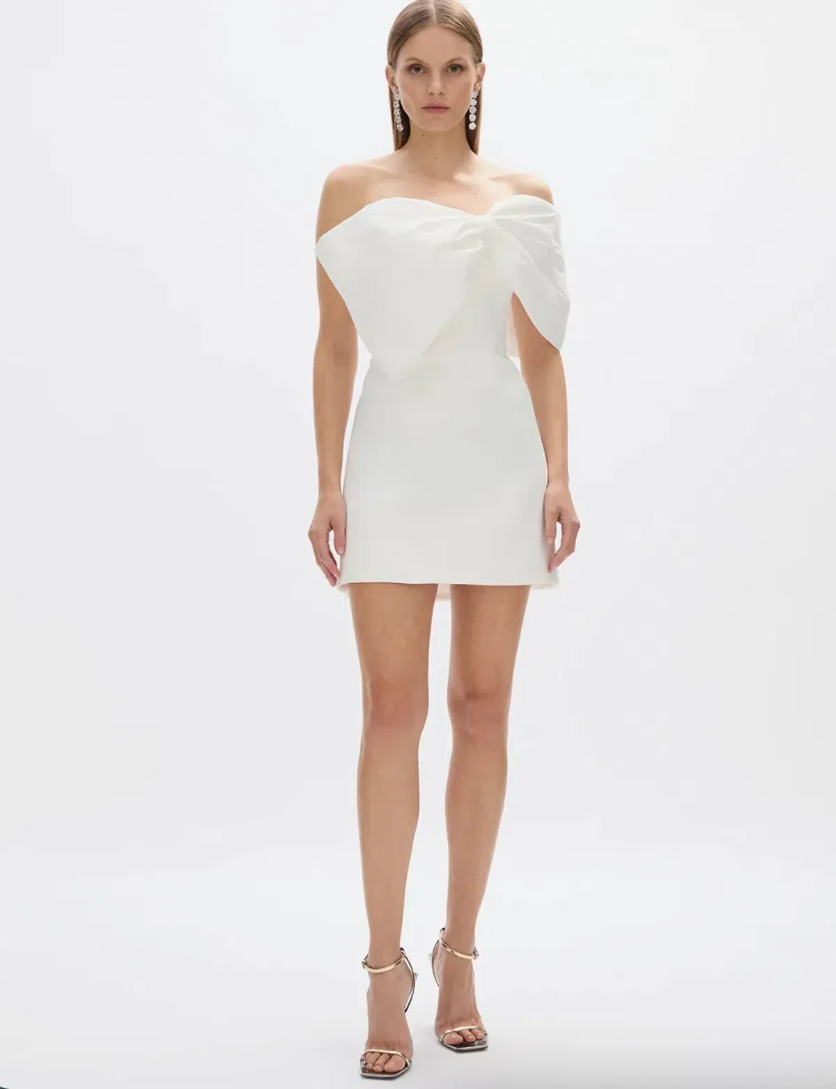 Rachel Gilbert Kace Mini Dress Ivory Size 3 / AU 12 - Image 1