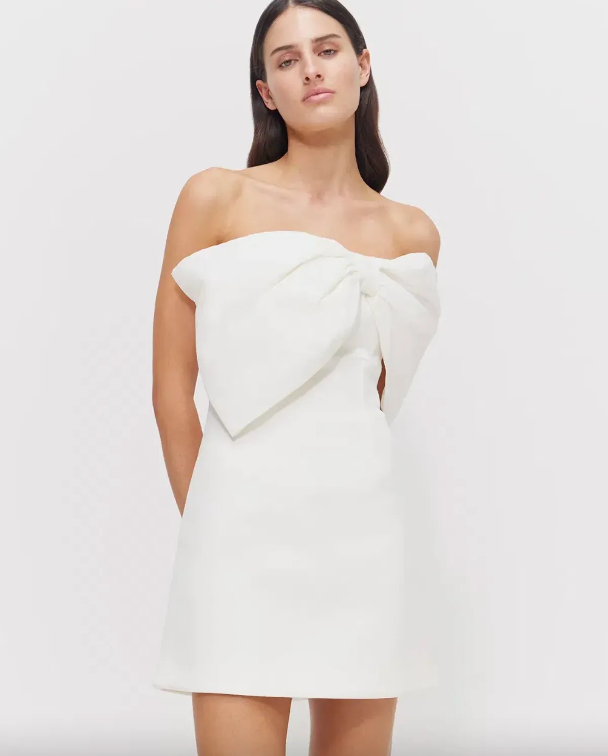 Rachel Gilbert Kace Mini Dress Ivory Size 3 / AU 12 - Image 2