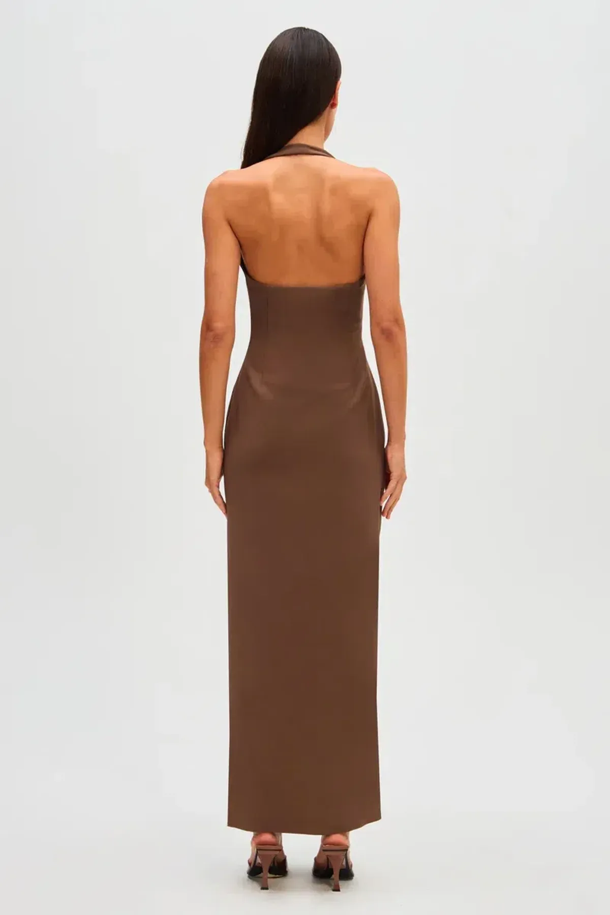 Misha Alusia Dress Mink Midi Size 8 - Image 2