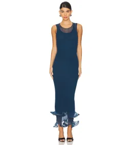 SIMKHAI Daniella Sleeveless Midi dress in Celestial Size 8/S for rent on The Volte - image 1