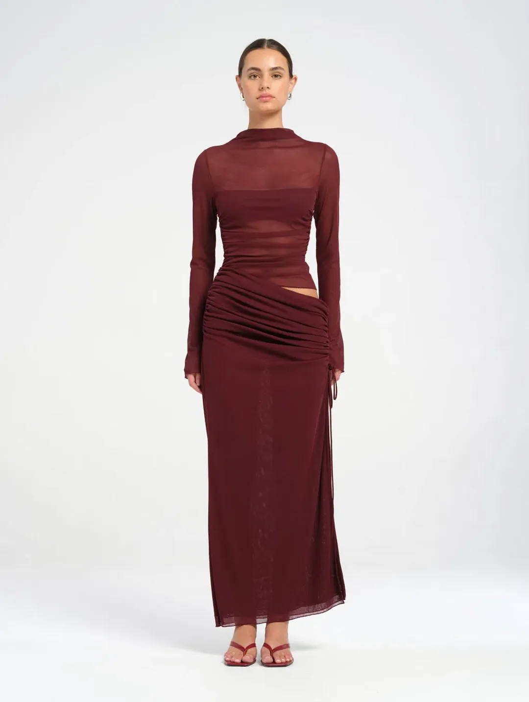 Benni Mable Maxi Dress Plum Size 10 for rent on The Volte - main image