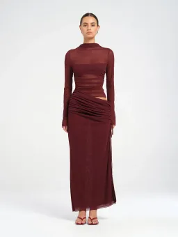 Benni Mable Maxi Dress Plum Size 10 for rent on The Volte - image 5