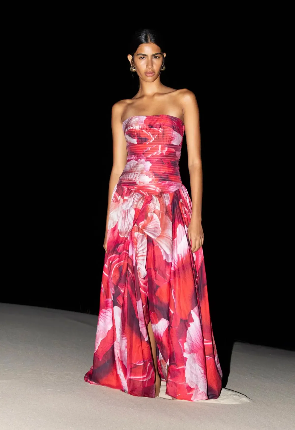 Aje Flora Gown Prismatic Floral Red Size AU 14 - Image 1