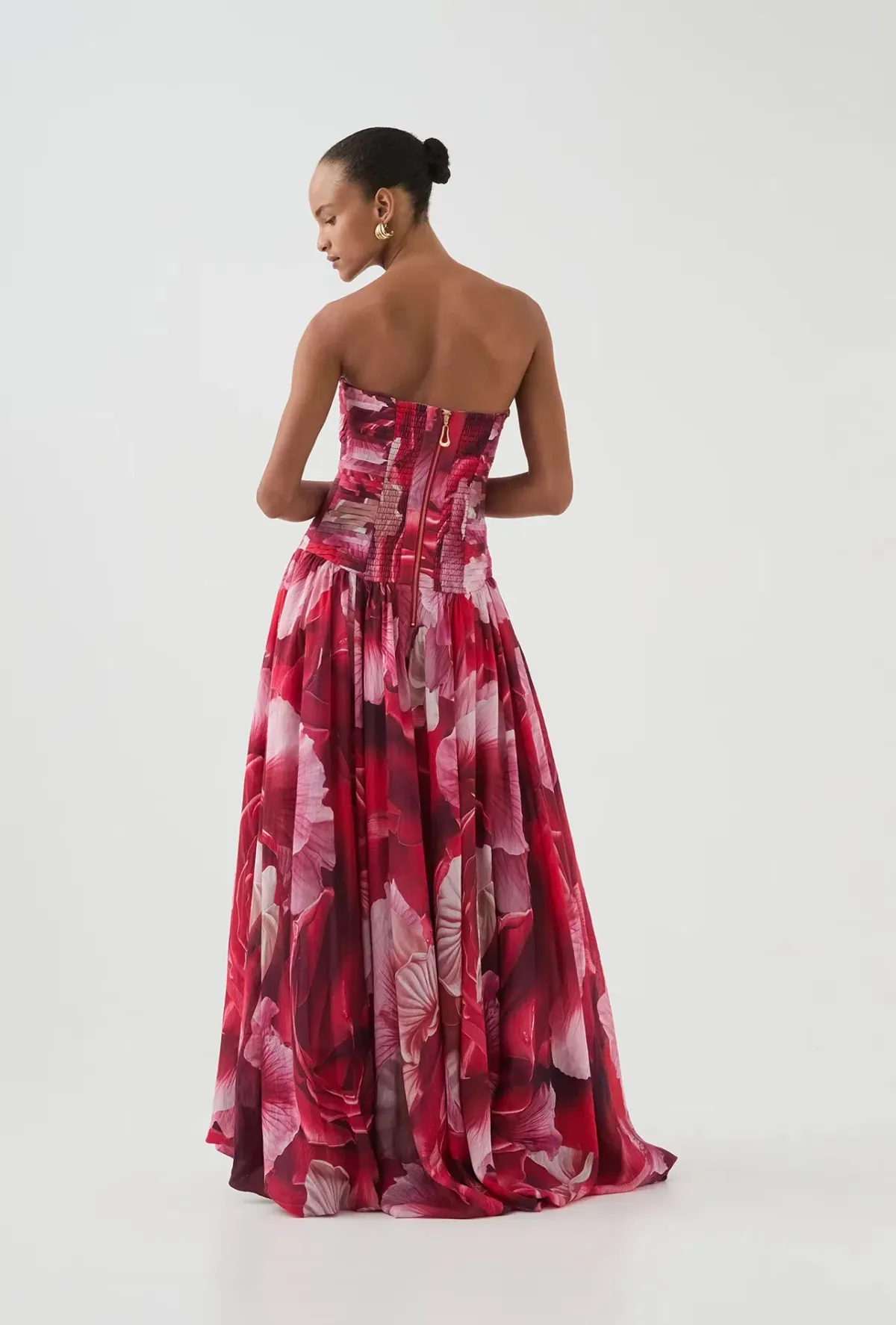 Aje Flora Gown Prismatic Floral Red Size AU 14 - Image 4