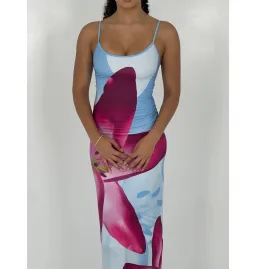 With Harper Lu Sky Lily Slip Maxi Dress Floral Size M / AU 10 for rent on The Volte - image 3