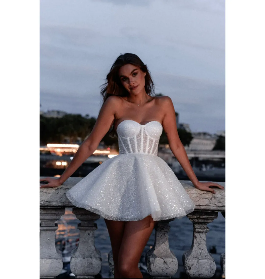 Rosie Etienne Emmelie Dress White Size XS / AU 6 for rent on The Volte - main image