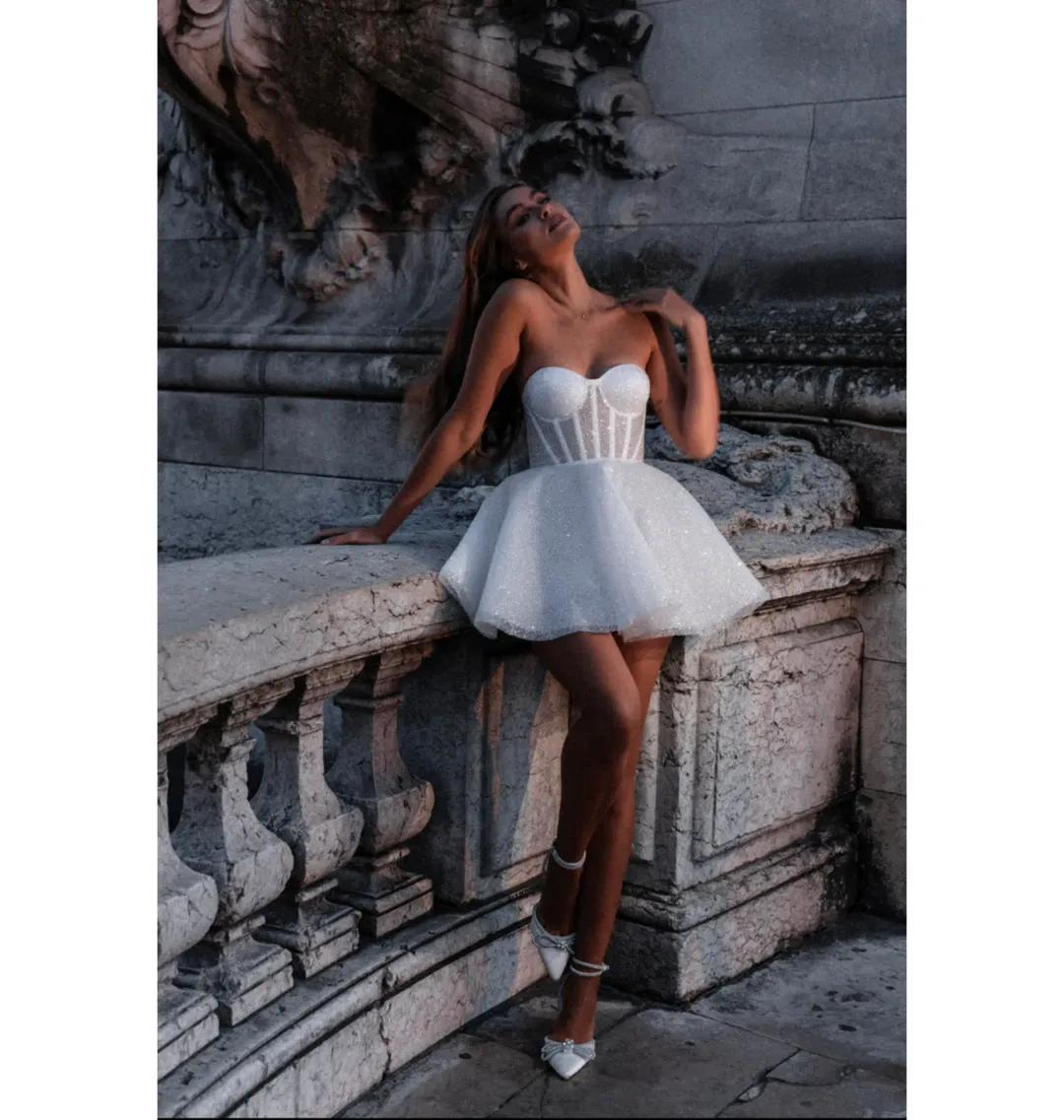 Rosie Etienne Emmelie Dress White Size XS / AU 6 for rent on The Volte - main image