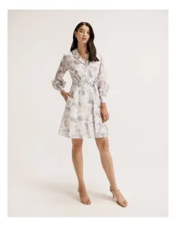 Review Poetic Bloom Mini Dress in Ivory Size 12 for rent on The Volte - image 1