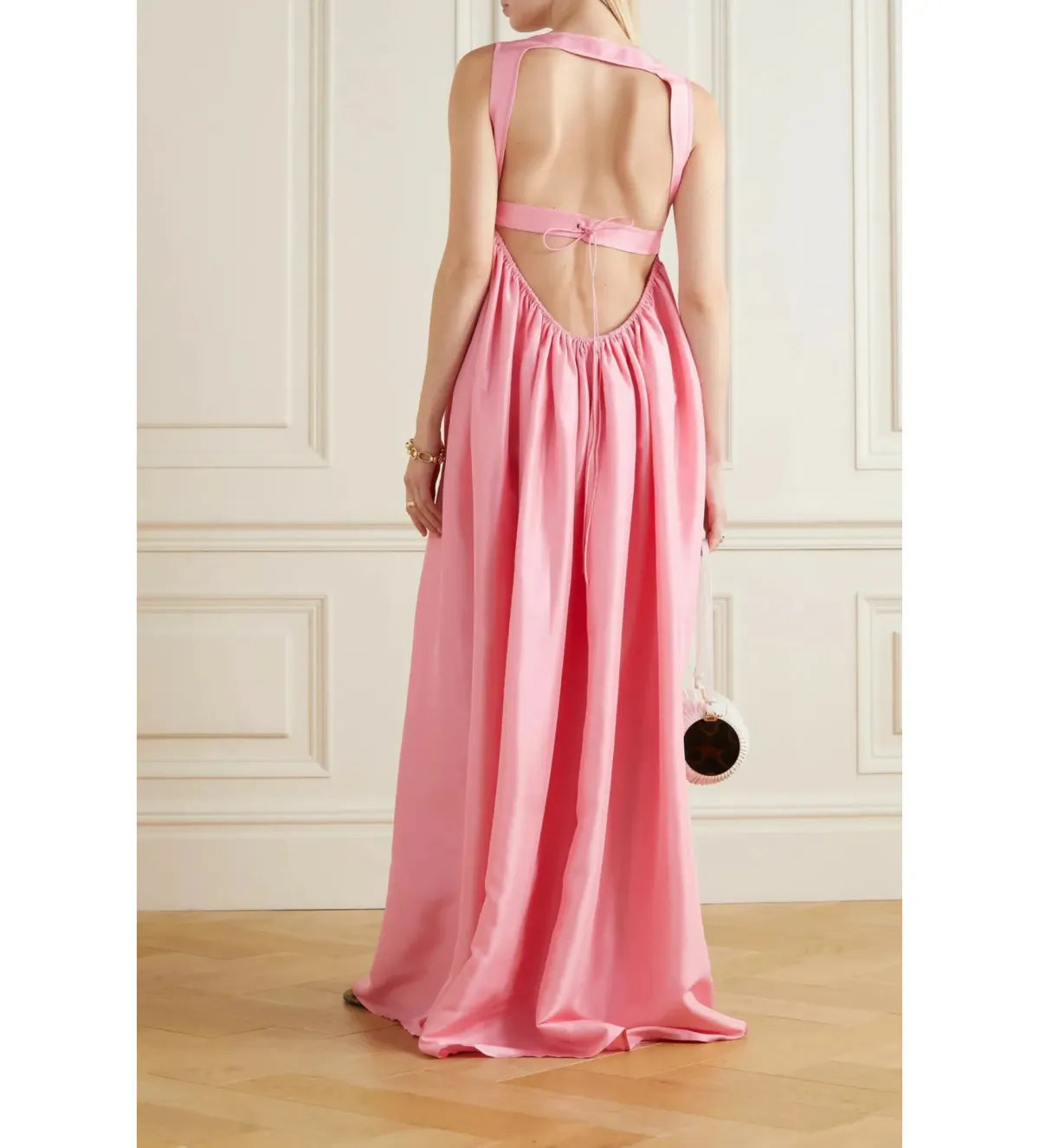 Oroton Strappy Sundress Pink Size 8 - Image 3