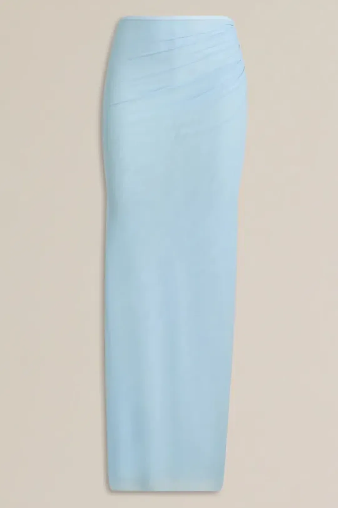 Scanlan Theodore Mesh Drape Top & Skirt Pale Blue Size 10 for rent on The Volte - main image