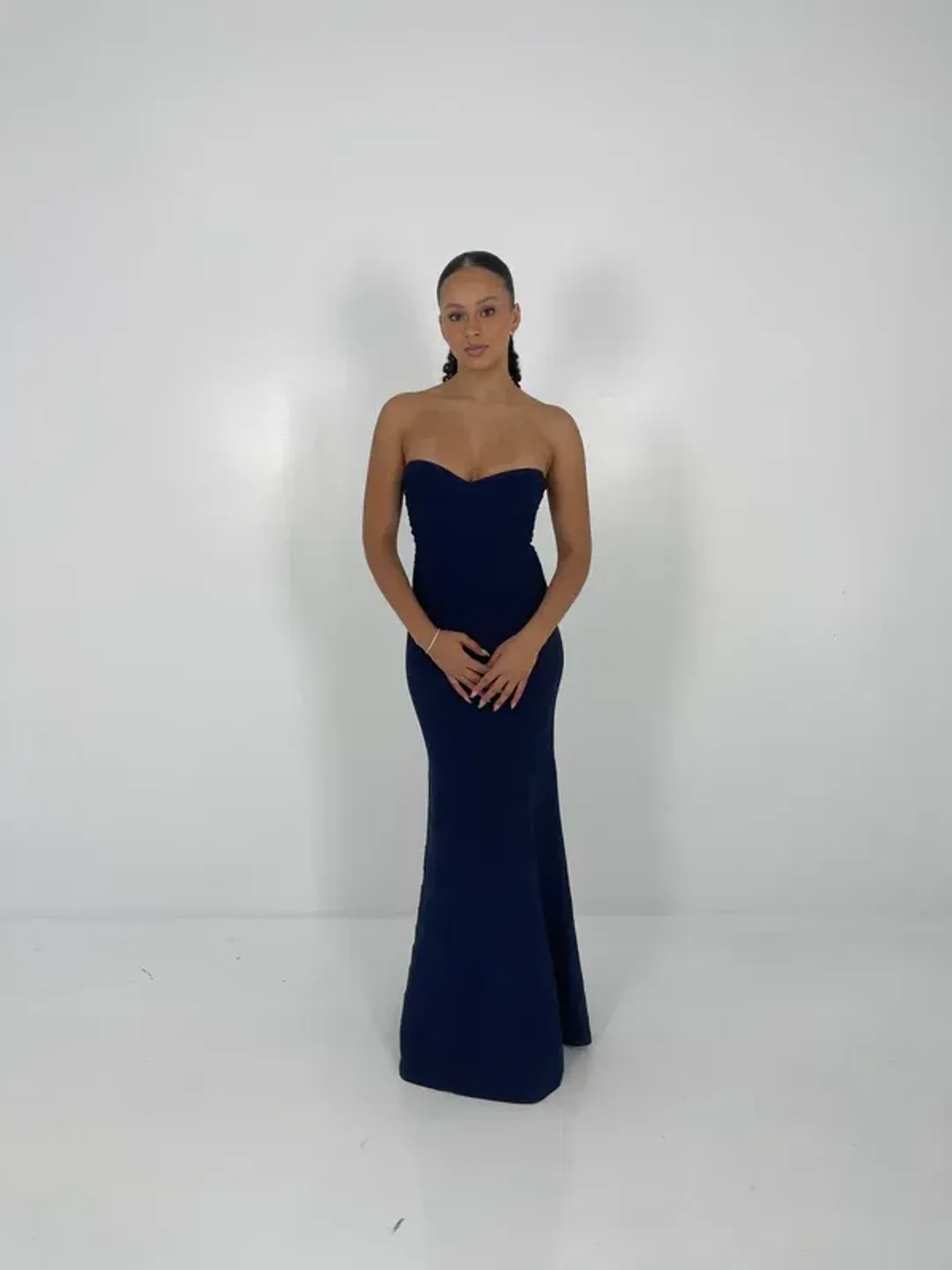 Herve Leger Navy Sara Gown Size S / AU 8 for rent on The Volte - main image